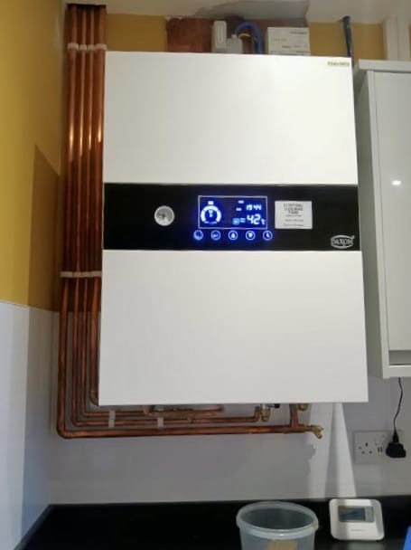 Daxom electric boiler installed